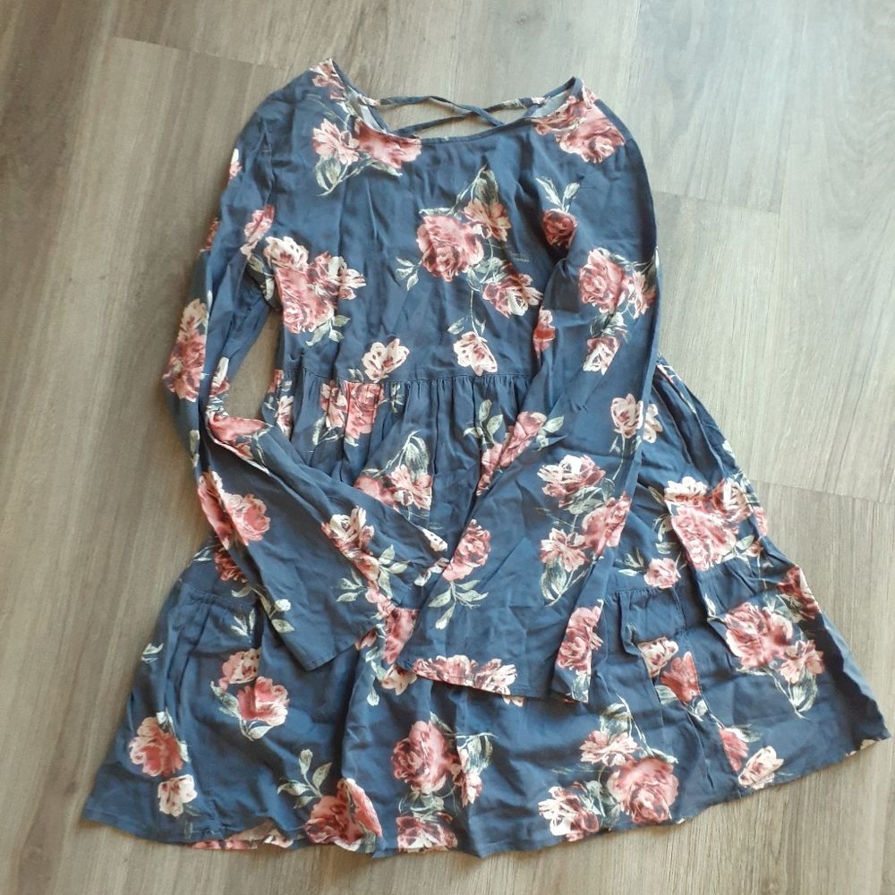 Women's Floral Boho Dress- Medium